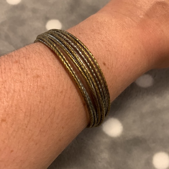 Free with bundle purchase!  Gold and Silver bracelet - Picture 1 of 4